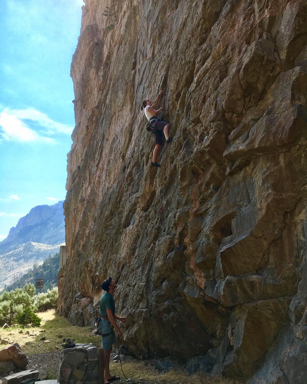 Me rock climbing in Cody, Wyoming in 2017